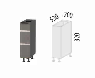 Бутылочница Грейс 105.71.1 Оникс Кубанит