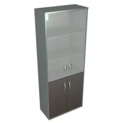 Шкаф для документов СТ-1.2 Венге/металлик