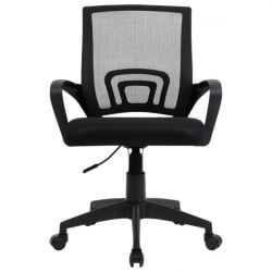 Кресло CРОМЕКС (КРОМЕКС) Топ CХ-695 сетка/ткань ТВ черное / CROMEX Top CH-695 TW