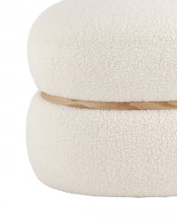 Пуф Полли L Тедди белый