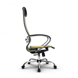 Кресло офисное МЕТТА B 1m 4/K131, Основание 17833 Комплект 2 Золотой ротанг Черное