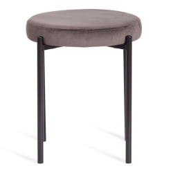 Табурет REVO (mod. 7034) ткань/металл, 44 х 44 х 47 см, темно-серый barkhat 14/черный