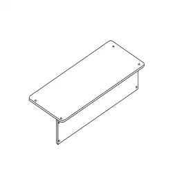 Столешница двухместная АЛц.С2Д-22/2