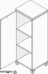 Шкаф для документов Л.Ш-3 левый Орех