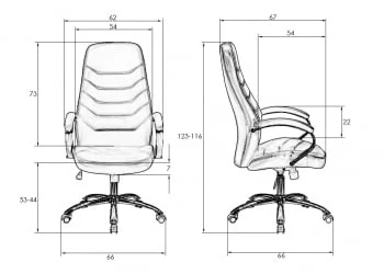 Офисное кресло для руководителей DOBRIN WILLIS Черный