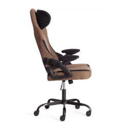 Кресло iWolf ткань, черный/коричневый