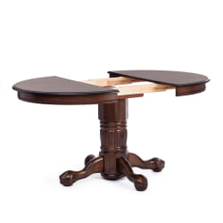 Стол круглый раскладной Rochester -STC- (4260-STC) дерево гевея/мдф, 106 (150) х 106 х 75 см, Tobacco