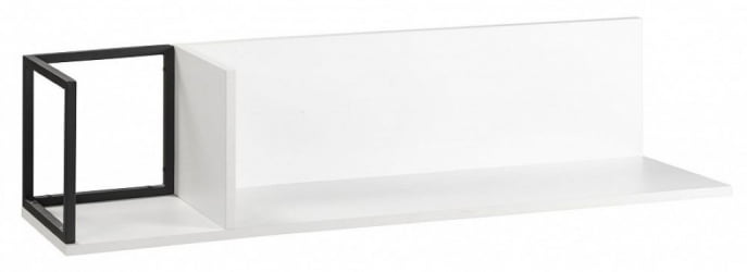 Полка навесная City средняя белый