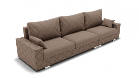 Диван Мартин-2 угол левый/правый (ЗР) Цвет фасада: Светло коричневый; Тип: Левый/правый; Материал фасада: Металл/Велюр