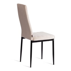 Стул со спинкой Easy (mod. JSC02-1) металл, флок, 41 х 52 х 96 см, beige (молочный) HLR2 / черный