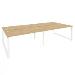 Рабочая станция на О-образном м/к ONIX O.MO-D.RS-4.4.7 Тиквуд Светлый/Белый