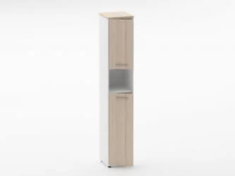 Шкаф 5 узкий закрытый, с нишей Deka 10.23.14Л Туя/Белый