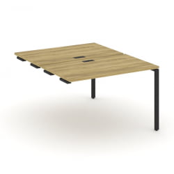 Двойной стол-приставка к опорным тумбам/шкафам CONCEPT CN.DSPR-002 Дуб Винченцо Черный