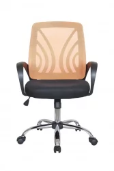 Кресло оператора Riva 8099 Черный-оранжевый