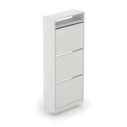 Тумба для обуви 3-х уровневая Выбеленное дерево