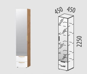 Шкаф-пенал (лев/прав) Монако 403.06