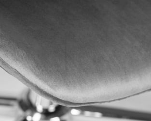 Кресло офисное DOBRIN DORA (серый велюр (1922-19), хромированная сталь) 2 шт