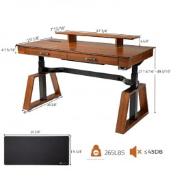 Стол деревянный ЕУРЕКА Арк 160кс74 см ЕРК-ЕД-ТКС63-ВН / EUREKA Ark 160x74 ERK-ED-TX63-WN