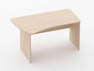 Стол эргономичный Glassy 1.12.14Л Бук светлый