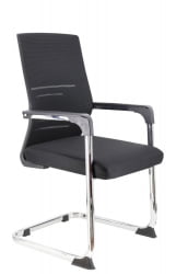 Кресло для посетителей Everprof Visit Сетка Черный