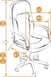 Кресло руководителя Parma коричневый+бежевый