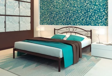 Полутороспальная кровать Надежда 1200х2000 Красная