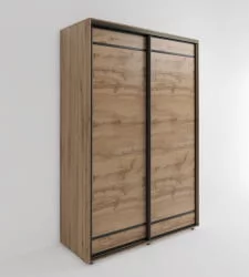 Шкаф-купе 2-х дверный Акцент-Лайт Д 1200х600 Дуб крафт золотой