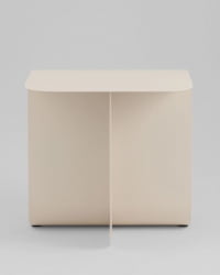 Журнальный столик Laure металл светло-серый