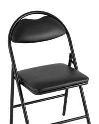 Стул складной Hagen экокожа Черный