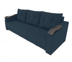 Диван прямой Рио Трансформер (Berhouse) Цвет фасада: Синий Велюто 54; Тип: Левый/правый; Материал фасада: Металл/Велюр