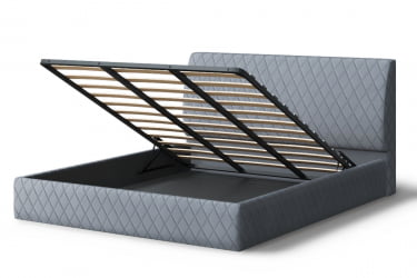 Кровать Хилтон, 2000*1800 мм, серый