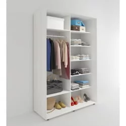 Шкаф-купе 2-х дверный Акцент-Дуэт Д 1000х600 Выбеленное дерево