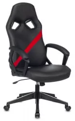 Геймерское кресло Бюрократ ZOMBIE DRIVER Черный-красный