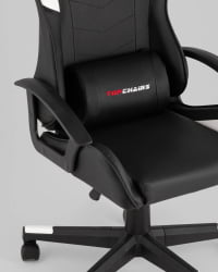 Кресло спортивное ТопЧаирс Варден черно-белый / TopChairs Warden