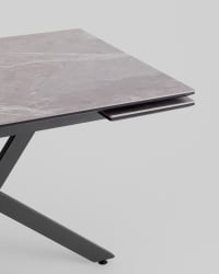 Стол раскладной Marmer 120-180*80*76 см керамика антрацит