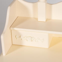 Туалетный стол Secret De Maison ARNO ( mod. HX18-263 ) дерево павловния, мдф, 75х40х141см, butter white (слоновая кость)