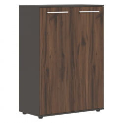 Шкаф с глухими средними дверьми EDIS EMCS 85.1 Дуб Денвер темный Белый Мокко