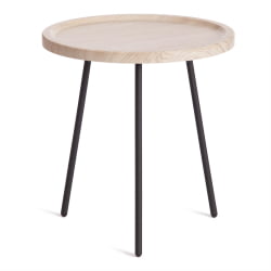 Журнальный стол LANCOME металл / МДФ, 45 х 45 х 45 см, дуб санремо/черный