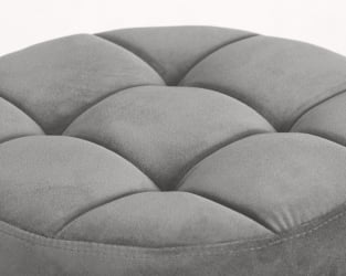 Табурет барный DOBRIN BRUNO BLACK Серый велюр MJ9-75