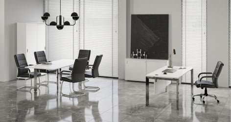 Брифинг-приставка на П-образном м/к ONIX DIRECT LUX M-O.MP-BR-13 Белый бриллиант