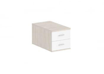Подвесная тумба с 2 ящиками Сигма СГ.536.ОЛ.ВХ Дуб светлый Белый / Sigma SG.536.OL.WH
