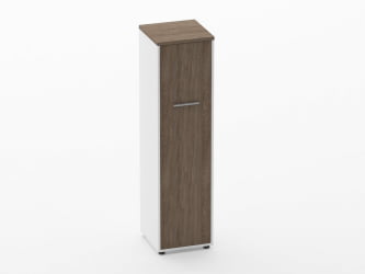 Шкаф 3 узкий закрытый, 1 дверь Deka 10.16.14Пр Дуб Верцаска/Белый