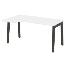 Стол эргономичный левый ONIX WOOD OW.SA-1(L) Белый Бриллиант/Темный
