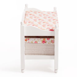 Обувница с 2-я корзинами Сеcрет Де Маисон РИМИ ( мод.ТТ-БХ003 ) МДФ+Павловния, 80*33*47, Белый (Вхите) / Secret De Maison RIMI mod.TT-BH003 (White)