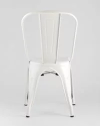 Стул TOLIX с высокой спинкой Белый матовый