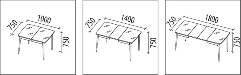Обеденный стол Орфей 39.10 Белый шпон