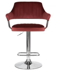 Стул барный ДОБРИН CХАРЛЙ (винный велюр (МДЖ9-35)) 2 шт / DOBRIN CHARLY (MJ9-35))