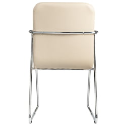 Кресло для приемных и переговорных BRABIX Visit CF-101 экокожа Бежевый