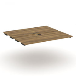 Двойной стол-приставка к двум опорным тумбам/шкафам CONCEPT CN.DSPR-008 Сандал Янтарный Черный