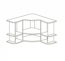 Полка угловая АЛИСА 559